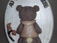 Plaque de porte WC avec ourson