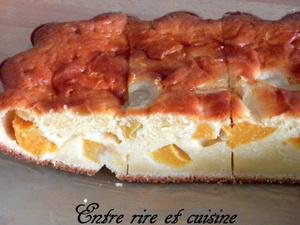 Gâteau moelleux aux Pêches