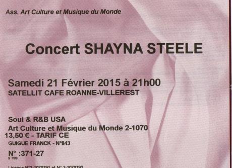 Dancing Barefoot with Shayna Steele (Live Satellit Café, France 20/012/2015) plus quelques notes sur 