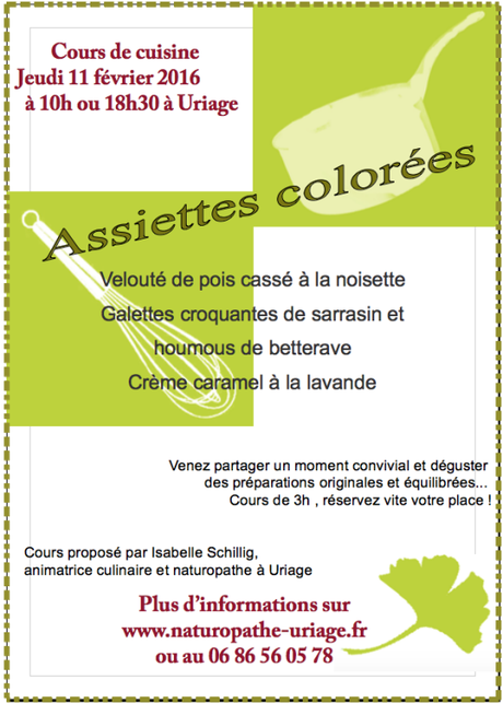 atelier cuisine bio grenoble