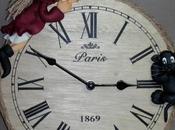 Horloge avec p'tite sorcière chat