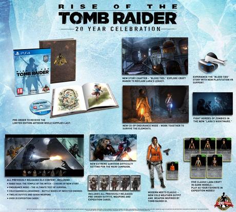 Rise of the Tomb Raider: 20ème anniversaire débarque le 11 octobre sur PS4
