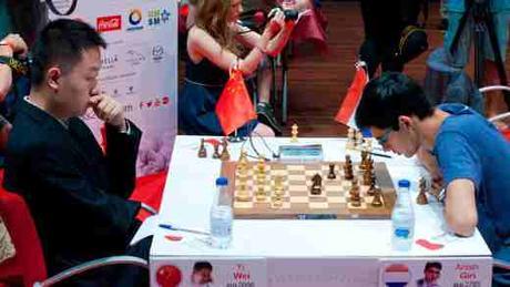 Ronde 6 à Bilbao: Anish Giri battu par Wei Yi - Photo © Chess.com