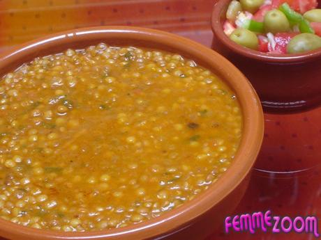 cuisine marocaine lentilles oignons tomates