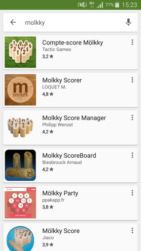Molkky-Application-Android