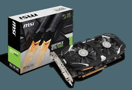 MSI présente ses cartes graphiques GeForce GTX 1060 MSI GeForce GTX 1060 deux ventilateurs