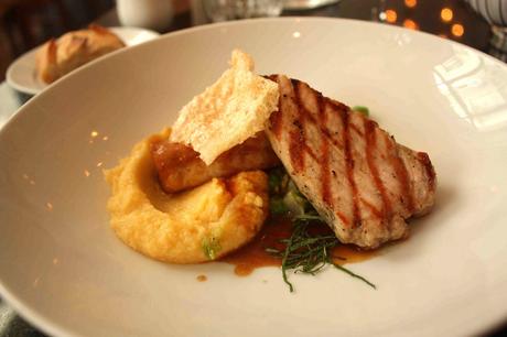 Poitrine de porc, polenta crémeuse  © P.Faus  - copie