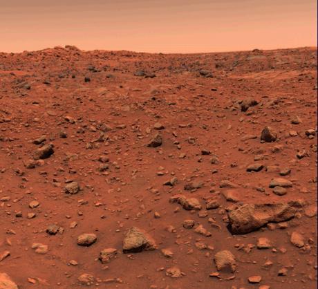 Première image couleur du sol martien