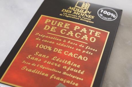 Caraques de chocolat noir  décor avec feuille transfert  par Etatdechoc