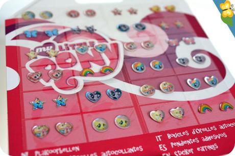 Boucles d'oreilles autocollantes et serre-tête My Little Pony