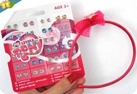 Boucles d'oreilles autocollantes et serre-tête My Little Pony