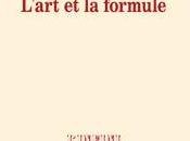 (note lecture) Jean-Yves Pouilloux, "L'art formule", Régis Lefort