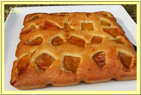 Financier géant à la mangue Financier géant à la mangue