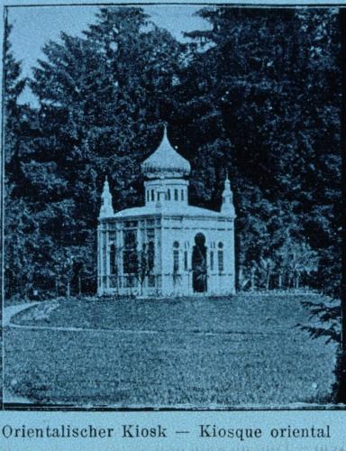 Le kiosque oriental de Louis II de Bavière dans le Parc de l´Orangerie à Strasbourg.