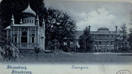 Le kiosque oriental de Louis II de Bavière dans le Parc de l´Orangerie à Strasbourg.