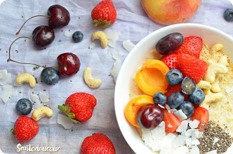 Porridge d'avoine d'été : un petit déjeuner sans gluten(vegan)