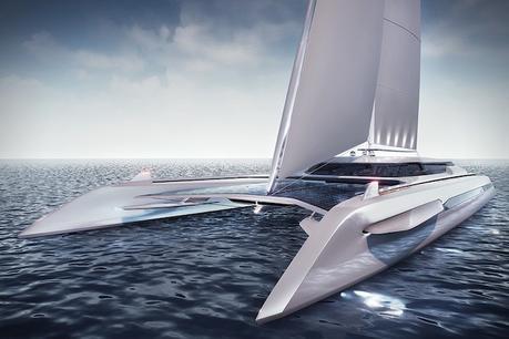 Catamaran eco yacht concept