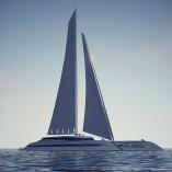 Catamaran eco yacht concept