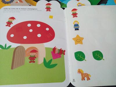 Dans sa bibliothèque, il y a... #4 : ses premières activités d'autocollants repositionnables de chez Lito