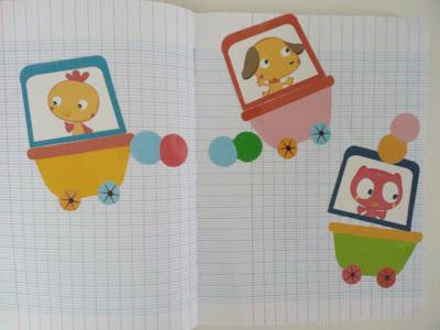 Dans sa bibliothèque, il y a... #4 : ses premières activités d'autocollants repositionnables de chez Lito