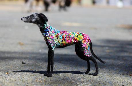 Dee McCracken – wool dog sculpture