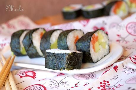 Recette Maki saumon avocat facile maki saumon avocat concombreDSC03080