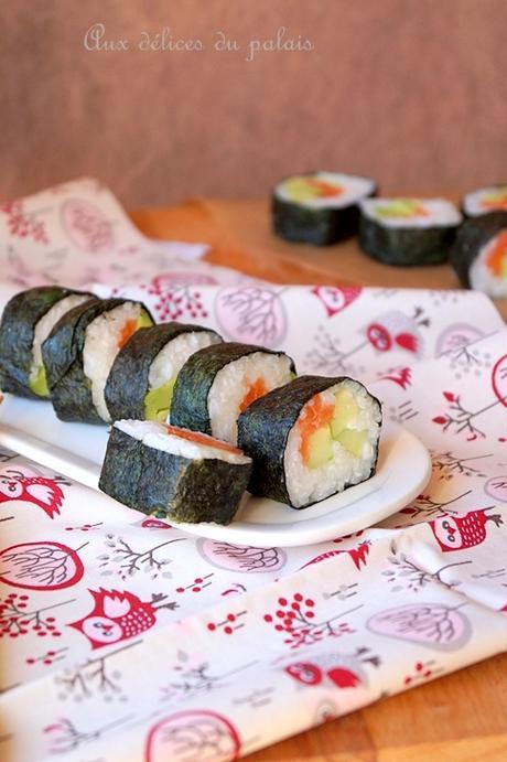 Recette Maki saumon avocat facile maki saumon avocat concombreDSC03079
