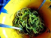 Spaghettis courgettes pesto ingrédients pour jour canicule