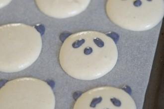 macarons coques pandas
