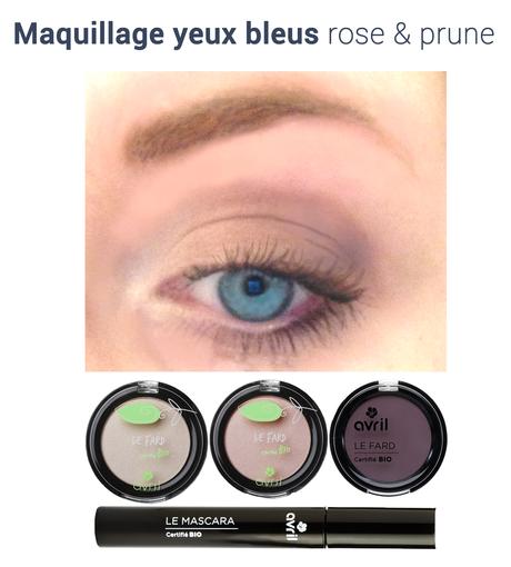 Maquillage bio pour les yeux marrons, verts, bleus
