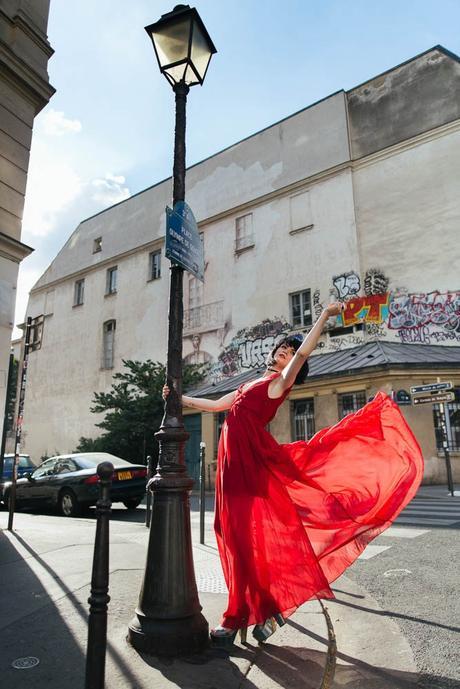 Scarlett long dress photoshoot
