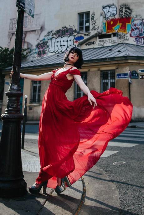 Scarlett maxidress red