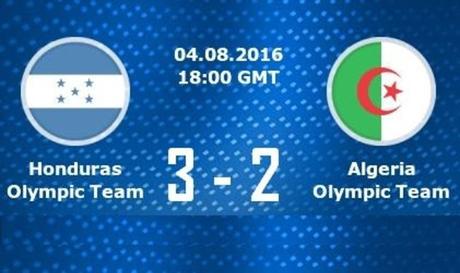 RIO 2016: Honduras 3-2 Algérie, L’aventure commence donc par une défaite.