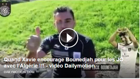 Xavi et les joueurs d' Al Sadd SC souhaitent bonne chance Bounedjah pour le JO avec l'Algérie !!!