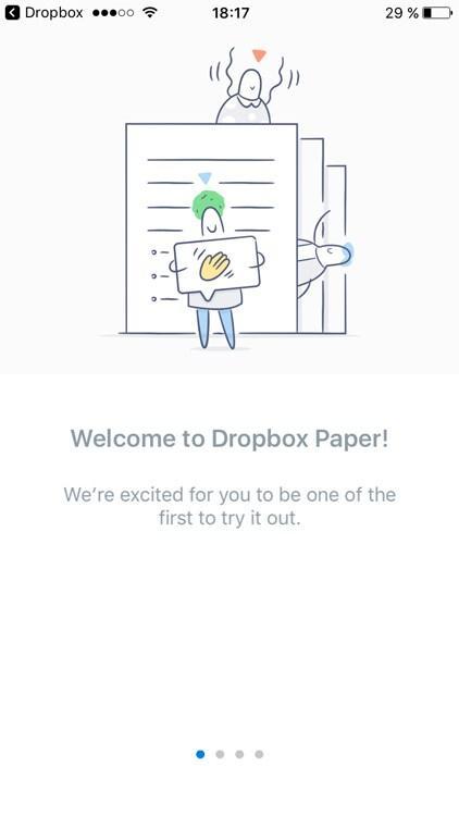 Dropbox Paper sous iOS 10: remplacer Evernote