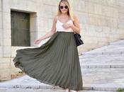 Khaki Pleated