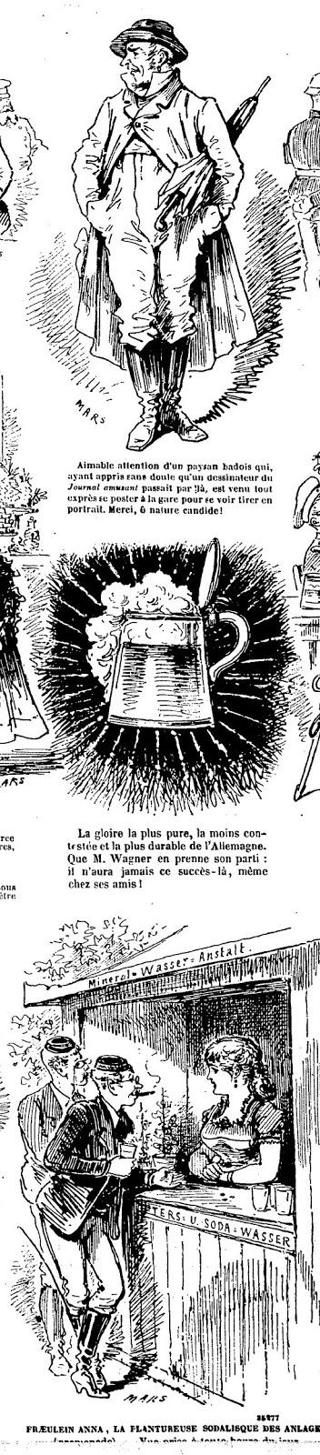 De Paris à Bayreuth, un voyage vu par l´illustrateur Maurice Mars en 1876