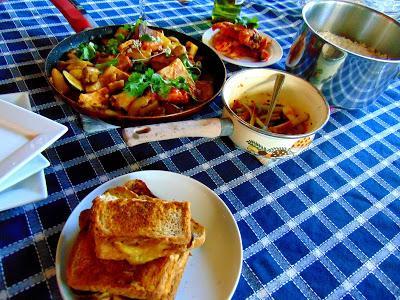 Grilled cheese à l'indienne ...