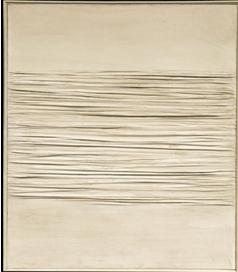 Piero Manzoni, Achrome , 1959 140 x 120,5 cm - kaolin sur toile plissée 