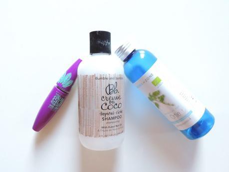 produits finis: aroma-zone, maybelline, bumble and bumble