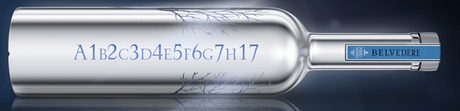 La    bouteille de vodka Belvedere Silver Laser se personnalise