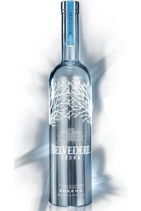 La    bouteille de vodka Belvedere Silver Laser se personnalise