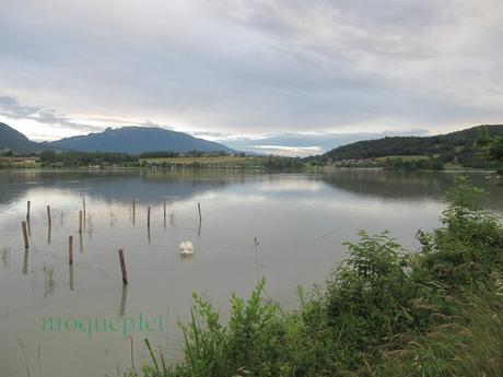 France - le lac de Barre sous un ciel gris