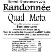 Rando quad-moto à Chavenat (16), le 10 septembre 2016 - Randonnée Enduro du Sud Ouest