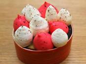 Gourmandise/Food tartelette Pêche citron noir Acide Macaron