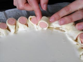 Tarte saucisses fromage à raclette