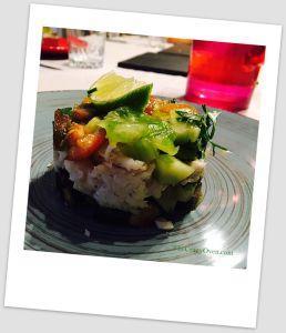 Tartare léger de Merlu aux courgettes et aux tomates
