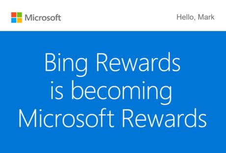 Les participants au programme Bing Rewards ont été informés par courriel (Image : PC World).