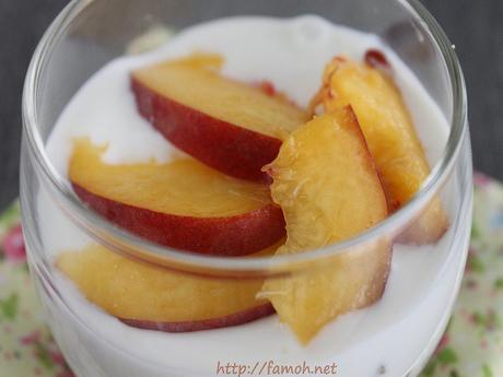 Trifle aux nectarines