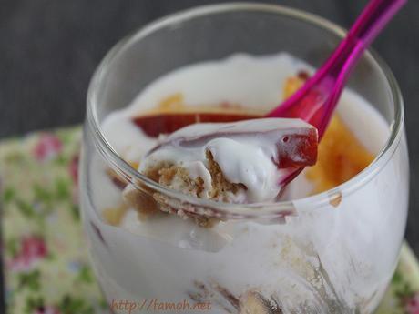 Trifle aux nectarines